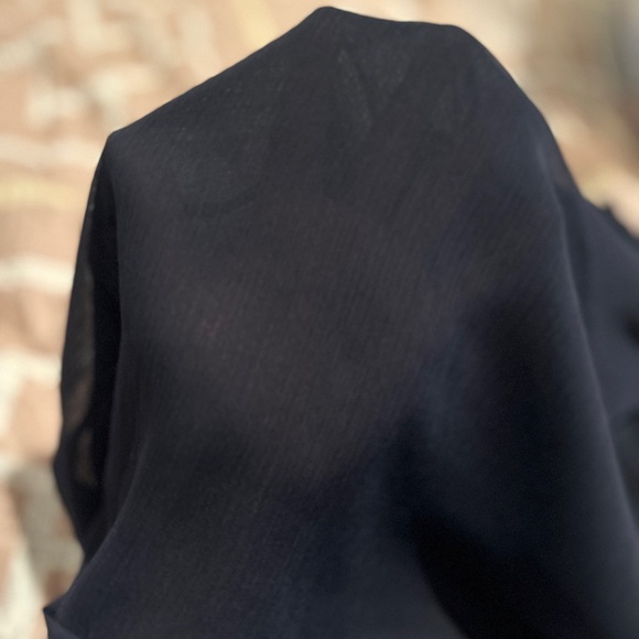 Tommy Hilfiger Navy Blue Ruffled Blouse - Picture 4 of 6